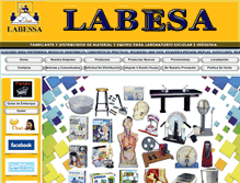 Tablet Screenshot of laboratorioescolar.com.mx